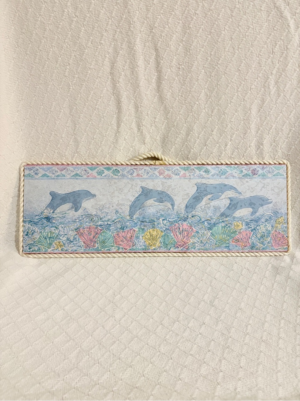 Vintage Dolphin Seashell Wall Decor